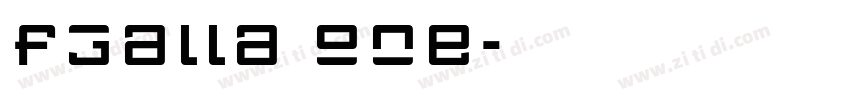 fjalla one字体转换